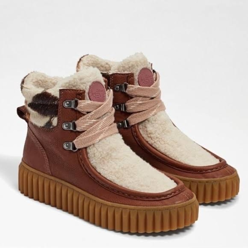 Sam Edelman Fay Sherpa cold weather booties size 7.5